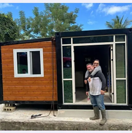 Casa expandible instalada